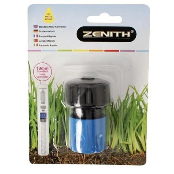 Zenith Clip‑on Hose Connector 13 mm – Irrigation Quick‑Fit, Pack of 2