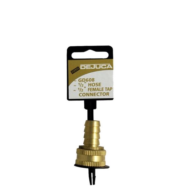 Dejuca 12 mm × 12 mm Brass Hose Tap Connector – 8‑Pack Quick‑Connect Adapter