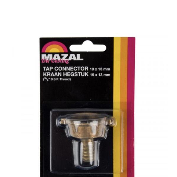 Tap Connector 19 × 13 mm Brass Adapter – 3/4″ BSP Thread Hose Tail