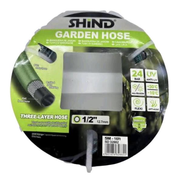 Shind Ultra‑Flex Anti‑UV Garden Hose – Flexible, 12.5 mm, Weatherproof, Kink & Twist Resistant
