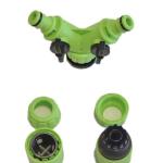 Heavy-Duty 2-Way Brass Hose Splitter with Tap Connector & 2 Hose Fittings – Solid Brass Y Adapter with Individual Shut-off Valves"