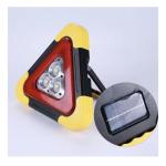 Solar Triangle Warning Light with Solar Panel & USB Power‑Bank Cable – COB LED Roadside Emergency Triangle