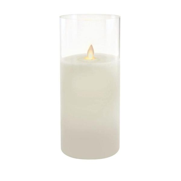 LED Plastic Battery Operated Candle Light – Flameless Flickering Pillar Candle for Safe Indoor Ambience & Décor