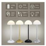 Minimalist Battery-Operated Table Lamp – Black, Cordless Touch-Dimmable Design