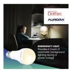 Aurora B22 Rechargeable Emergency LED Bulb Duo – 7 W Backup Light, 6‑Hour Battery Backup (2‑Pack)