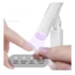 Saviland 9W Wireless UV LED Nail Lamp with 360° Magnetic Stand – Portable White Gel Nail Dryer