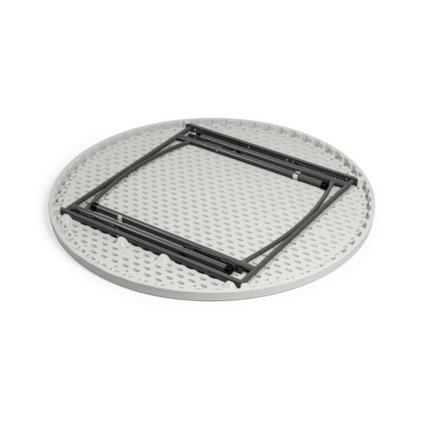 120cm Round Folding Event Table with Folded Legs – Durable HDPE Top & Steel Frame
