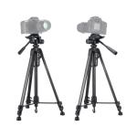 Aluminium Camera Tripod with Universal Phone Holder – Portable DSLR & Smartphone Stand