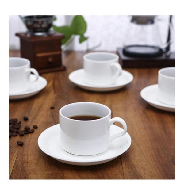 Set of 6 Ceramic Coffee & Tea Cups – 180 ml Porcelain Mugs, Lead‑Free & Stylish Tableware