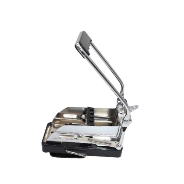 Commercial Stainless Steel Potato Chip Cutter – Manual French Fry & Vegetable Chipper with Replaceable Blades