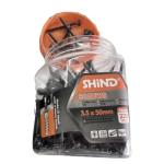 Shind Black 3.5 × 40 mm Steel Thread‑Rolling Screws – 275‑Piece Pack for Heavy‑Duty Fastening