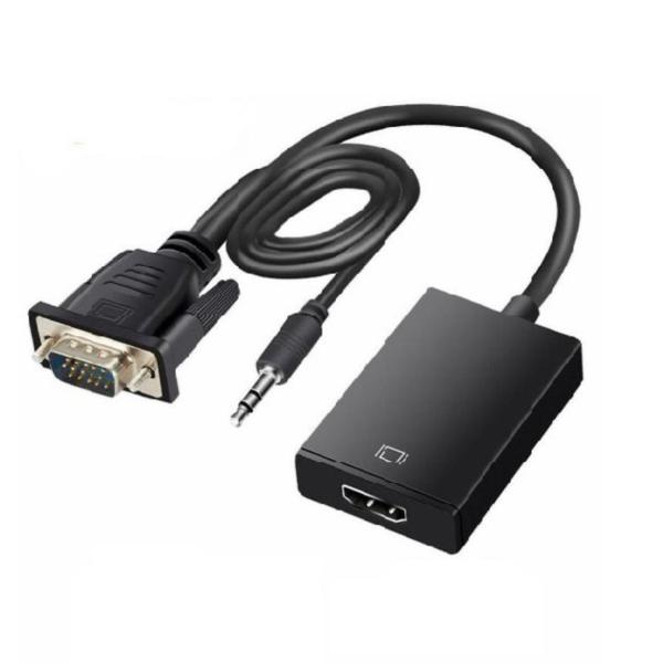 VGA to HDMI Converter with Audio – 1080p Active Adapter for PC/Laptop
