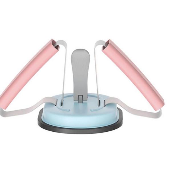 Portable Adjustable Sit‑Up Bar Floor Trainer – Suction‑Cup Foot Anchor with Foam Roller | Home Workout Ab Aid