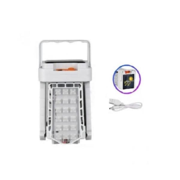 FA‑221015 Solar Powered Folding Camping Lantern & Keyholder – Portable 4‑LED Backup Light”