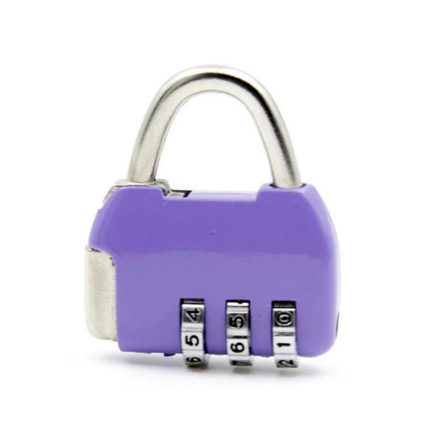 Blue 3‑Digit Combination Padlock SH‑DCL‑LF107‑BL – Resettable, Zinc Alloy