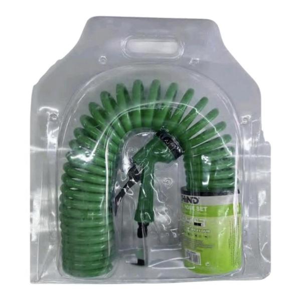 Shind 10 m Recoil Garden Hose & Multi‑Function Spray Gun Combo – Compact, Anti‑Kink, Easy‑Store