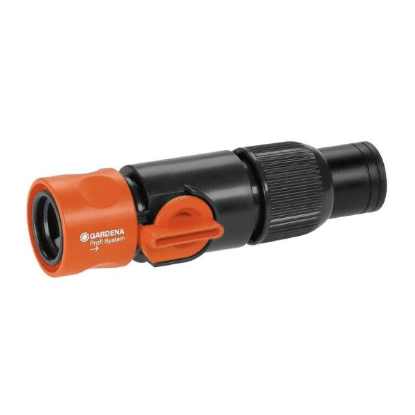 GARDENA Profi Hose Connector 19 mm (¾″) with Control Valve – High-Flow Fast Connect