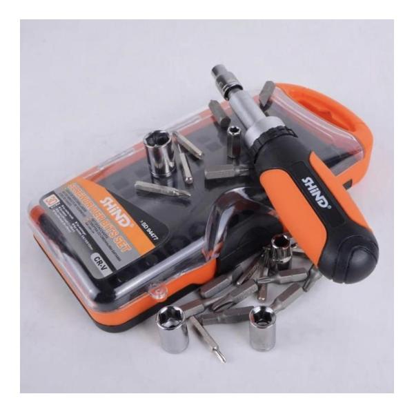 Shind 30-Piece CR-V Screwdriver & Socket Bit Set – Durable Multi-Function Tool Kit with Hard Case