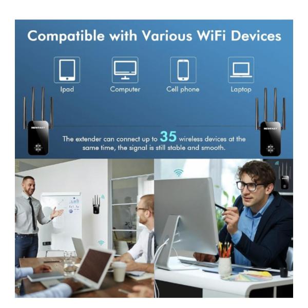 PIX-LINK LV-WR16 300Mbps 2.4GHz Wireless WiFi Repeater & Range Extender – Multi-Mode Signal Booster with 4 Antennas