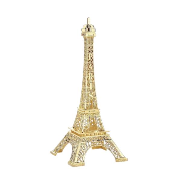 Paris Eiffel Tower Decor Ornament – Gold | Elegant French Souvenir & Home Accent