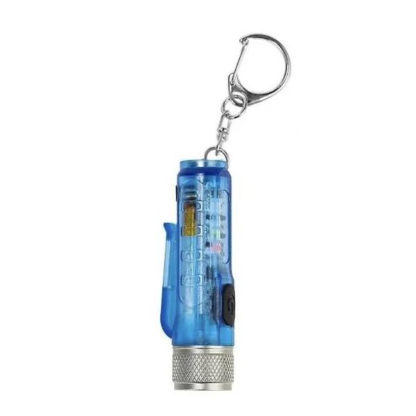 Multi-Mode USB-Rechargeable Mini COB Keychain Flashlight with Magnetic Base