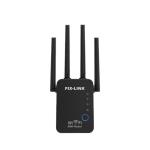 PIX-LINK LV-WR16 300Mbps 2.4GHz Wireless WiFi Repeater & Range Extender – Multi-Mode Signal Booster with 4 Antennas