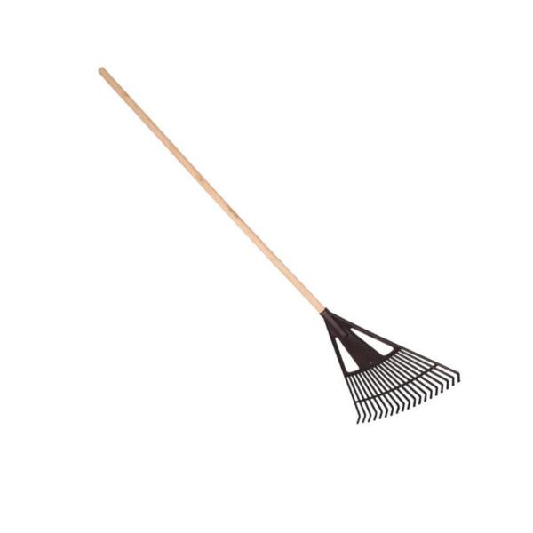 Addis 5‑Pack Plastic Garden Rake with Handle – Durable Leaf & Grass Raking Tool