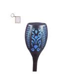 Solar Powered Dual-Flame Garden Light with Keyholder – FA-8116T | Yellow & Blue Flickering LEDs, IP65 Waterproof