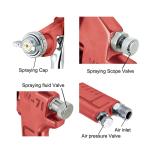 Shind Aluminum Swivel Cup Gravity-Feed Air Spray Gun – 400 ml, 1.5 mm Nozzle