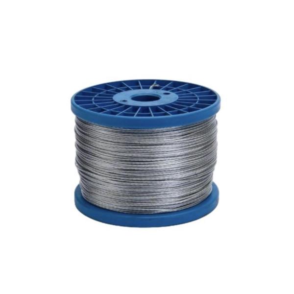 TWO 5 KG Braided Galvanized Steel Wire – 1.2 mm Strand, 600 m Roll