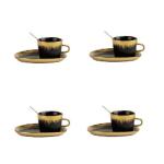 Gold Ceramic Coffee Mug – 250 ml Luxury Gold-Rimmed Designer Cup