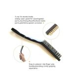 Yiad 3‑Piece Cleaning Brush Set – Stainless Steel, Brass & Nylon Wire Brushes for Rust, Paint & Delicate Surface Cleaning