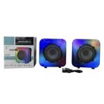 Portable Bluetooth Speaker with FM Radio, USB & LED Lights – Wireless Audio with Colorful Visuals