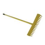 Heavy Duty All‑Steel Garden Rake – 16‑Tooth Professional Soil & Gravel Leveler