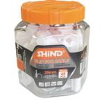 Shind 25mm Cable Clips – Heavy-Duty Nail-In Clips for Electrical Cable & Conduit Mounting | Pack of 45