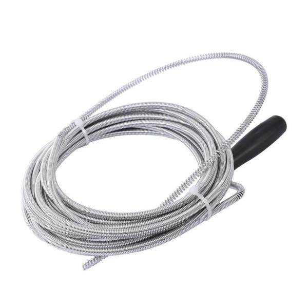 5m Multi-Use Drain Cleaning Spiral Pipe Rod – Flexible Manual Plumbing Snake for Clogs & Blockages