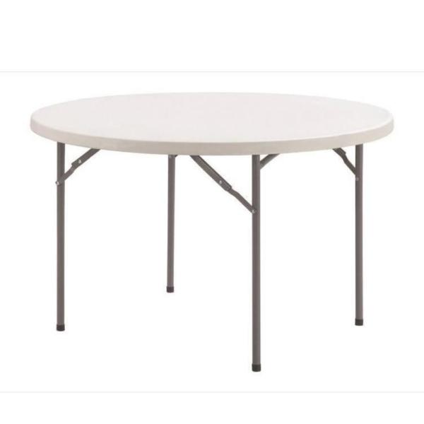 Royal Homeware 120cm Round Heavy Duty Folding Table – Durable HDPE Top with Steel Frame for Indoor & Outdoor Events