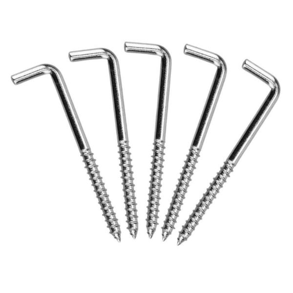 Shind - 3.9x52x17mm L-Shaped Screws - 121-Pack - Silver
