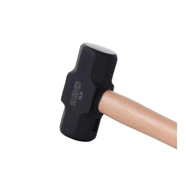 Shind 6 lb Stoning Sledge Hammer – Wooden Handle, Drop‑Forged Steel Head