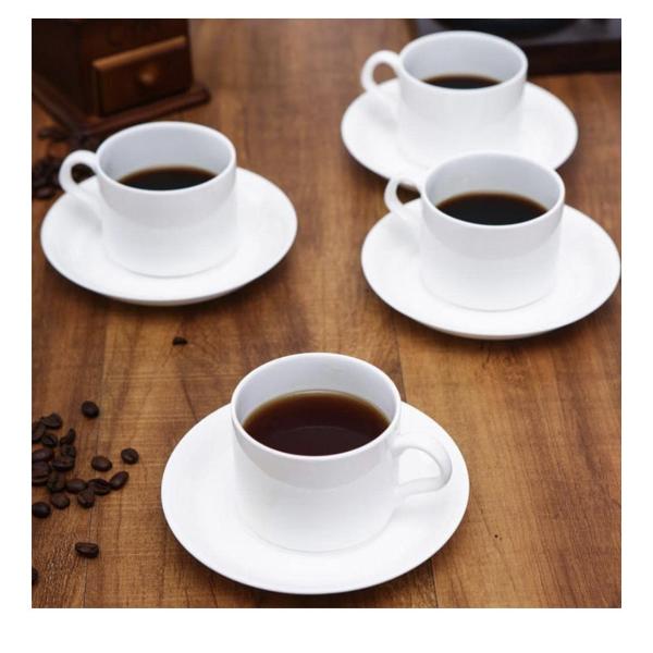 Set of 6 Ceramic Coffee & Tea Cups – 180 ml Porcelain Mugs, Lead‑Free & Stylish Tableware