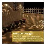 Aerbes AB-TY66 Solar-Powered Semi-Circle Wall Lamp – Pack of 2, Warm White LED, IP65 Waterproof