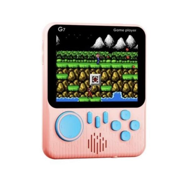G7 Ultra-Thin Retro Handheld Game Console 3.5″ with 666 Built‑In Games + Keyholder Accessory