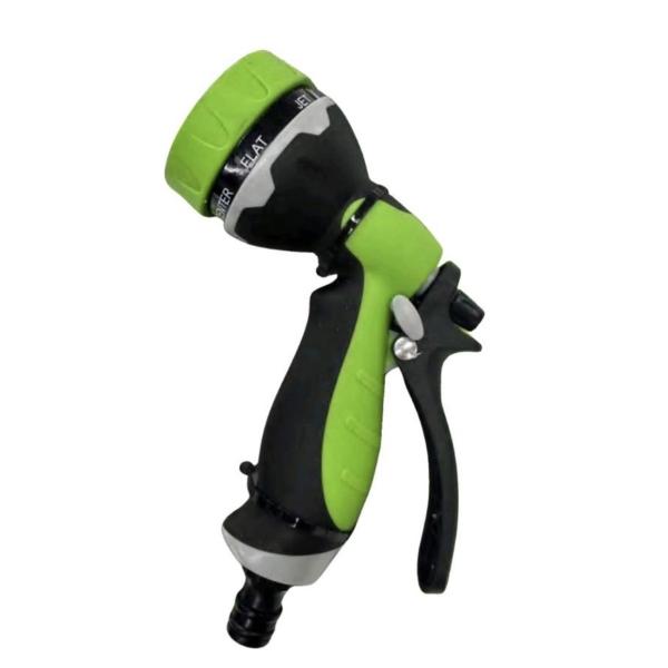 Yiad 7‑Pattern Adjustable Garden Hose Nozzle – Metal Twist Spray for Watering & Outdoor Cleaning