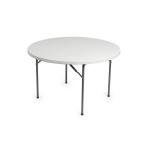 120cm Round Folding Event Table with Folded Legs – Durable HDPE Top & Steel Frame