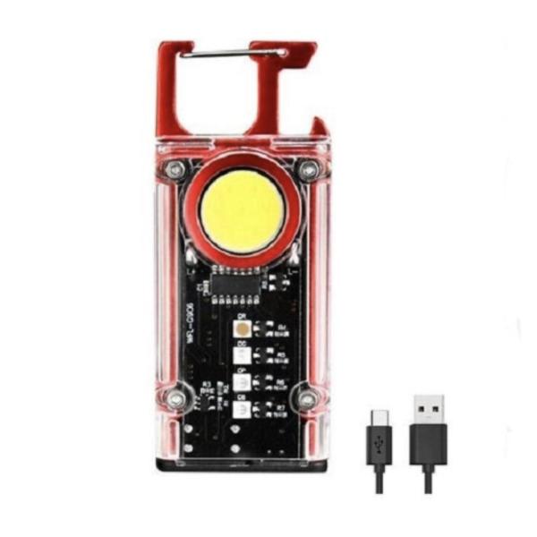 2-In-1 Multifunctional - Rechargeable Magnetic Keychain Flashlight