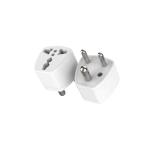 Plug Conversion Head - SA to China 3-Pin Travel Adapter - White