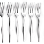 Eetrite Slimline 6-Piece Cake Fork Set – Polished 18/10 Stainless Steel