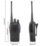 Baofeng BF-888S 2-Pack UHF Walkie-Talkies (400–470 MHz) – 16 Channels, VOX, Flashlight